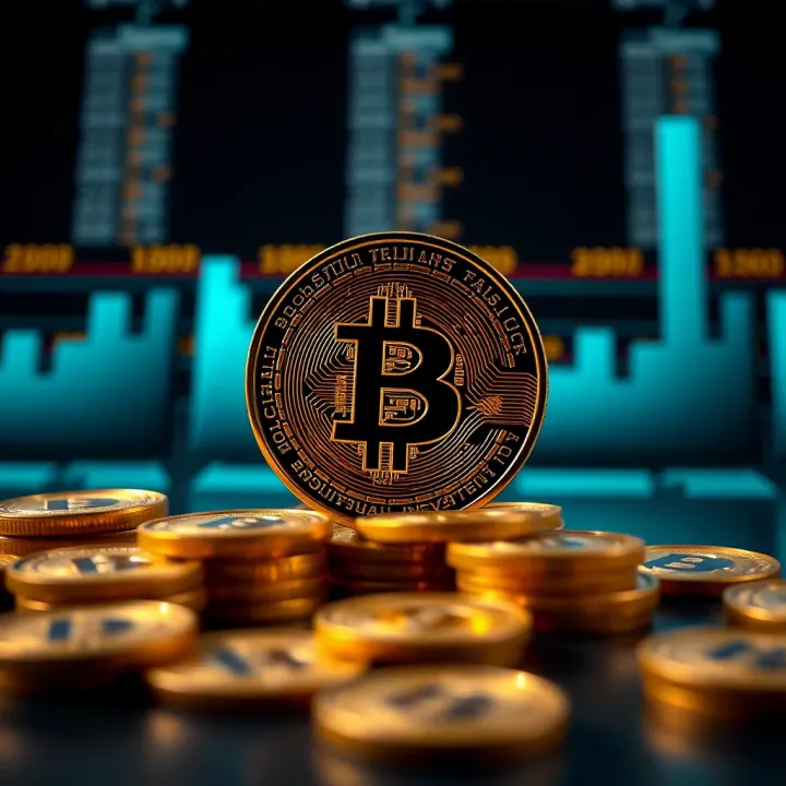 Binary Coin Investment Risk and Reward Overview Visual representation of binary coin usage in investment portfolios with risk and reward analysis