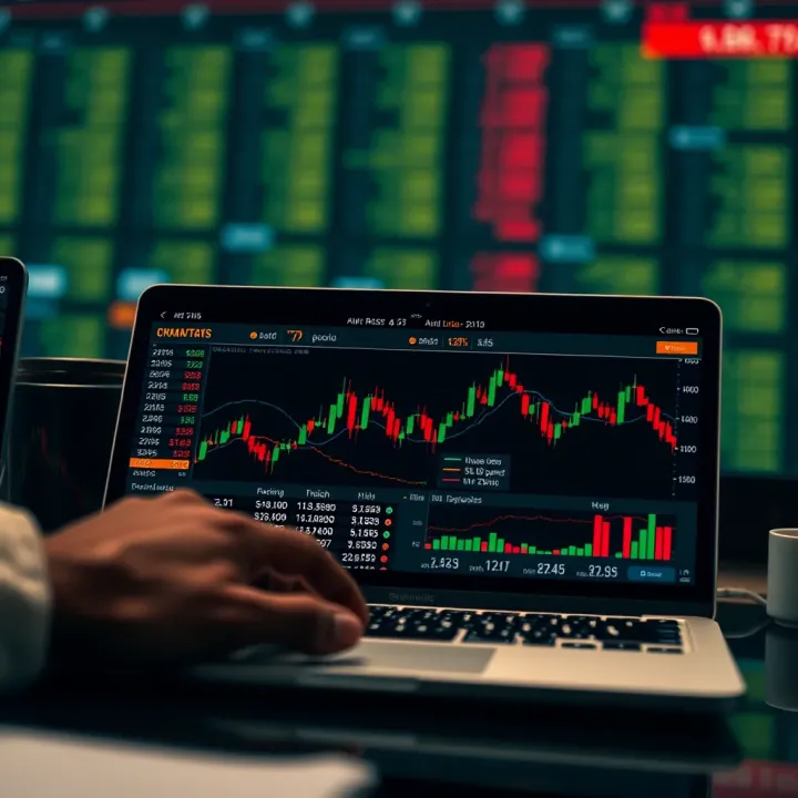 Illustration of financial risks and benefits associated with binary option trading