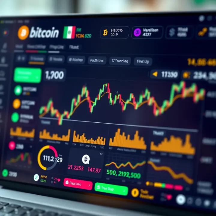 User-friendly cryptocurrency app dashboard highlighting trading features and security indicators