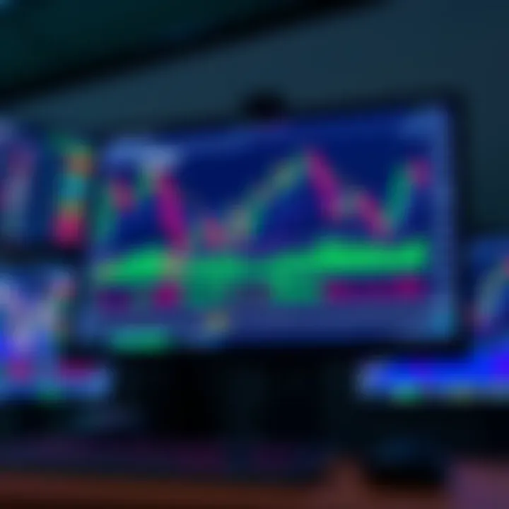 Digital interface displaying forex trading tools and strategy analysis on a computer screen