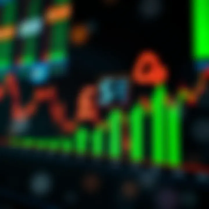 Graph showing currency exchange trends with Nigerian Naira symbol and global financial icons