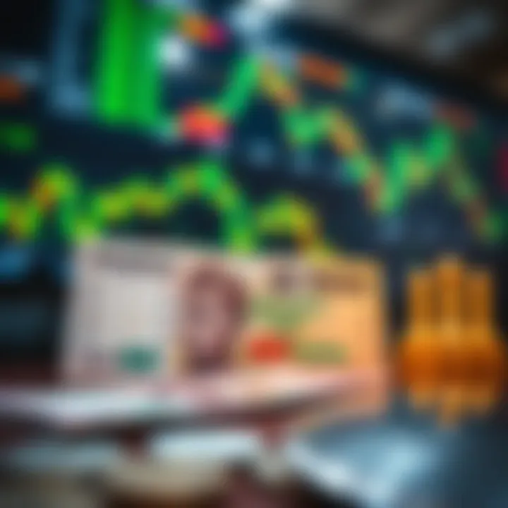 Illustration of Nigerian currency alongside digital financial icons representing binary trading