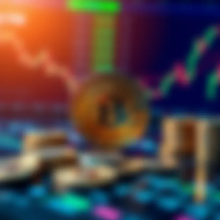 Visual representation of financial security and digital currency exchange