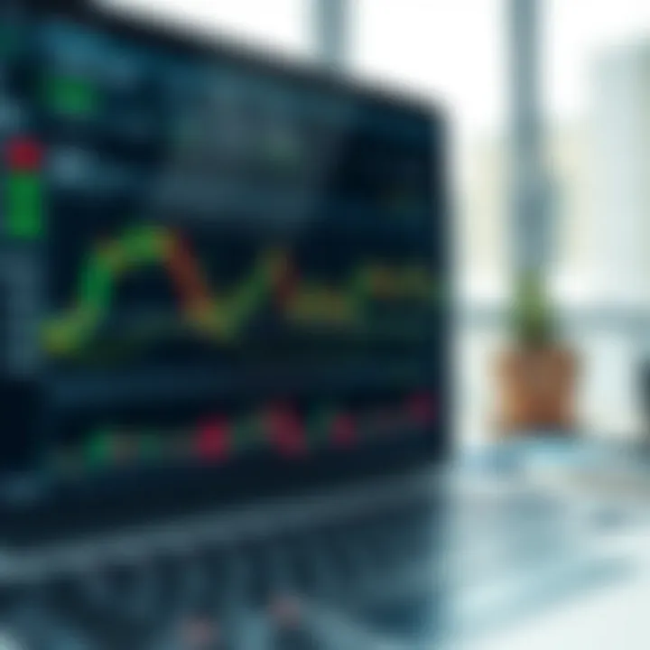 User interface displaying forex trading charts and tools on a digital platform