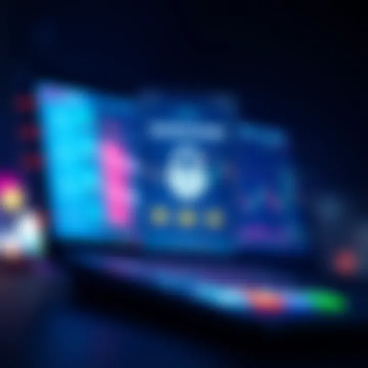 Illustration of a secure trading app interface showing security features and user-friendly design elements