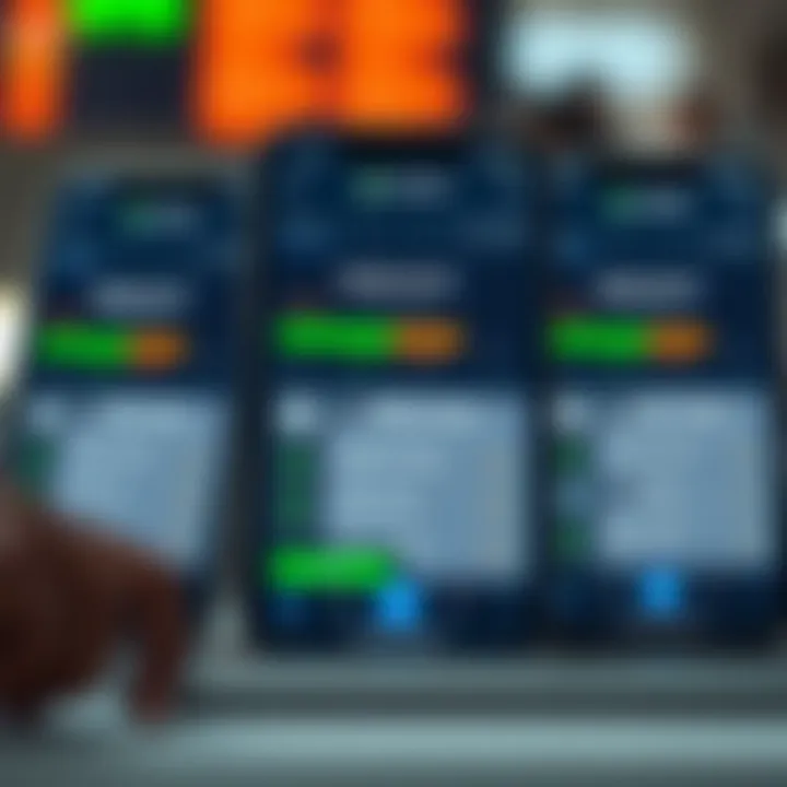 Visual comparison of popular trading platforms highlighting features and user ratings