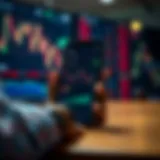 Mobile device showing a secure trading app interface with charts and analytics