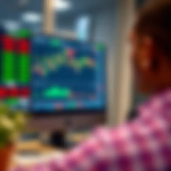 Interface of a forex trading platform showing currency charts and trading options tailored for Nigerian users