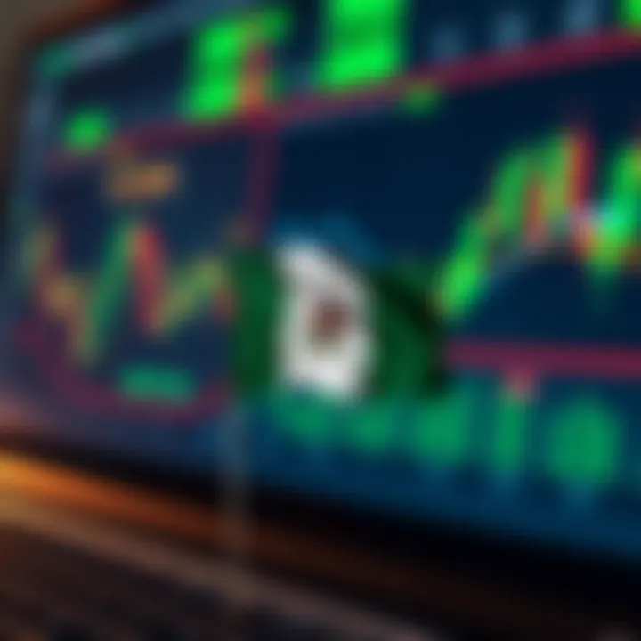 Screenshot of forex trading charts and Nigerian flag symbol indicating local market focus