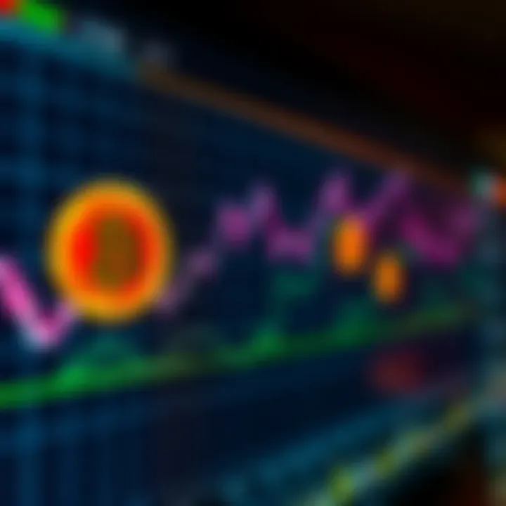 Graph showing cryptocurrency price fluctuations with Nigerian naira symbol overlays