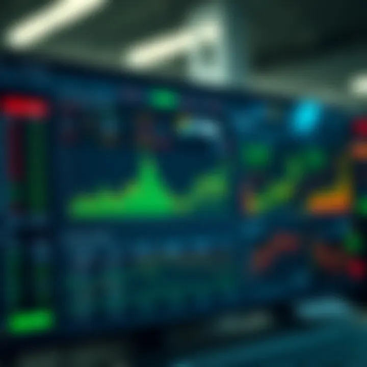 Dashboard displaying various crypto trading platform features and analytics interfaces