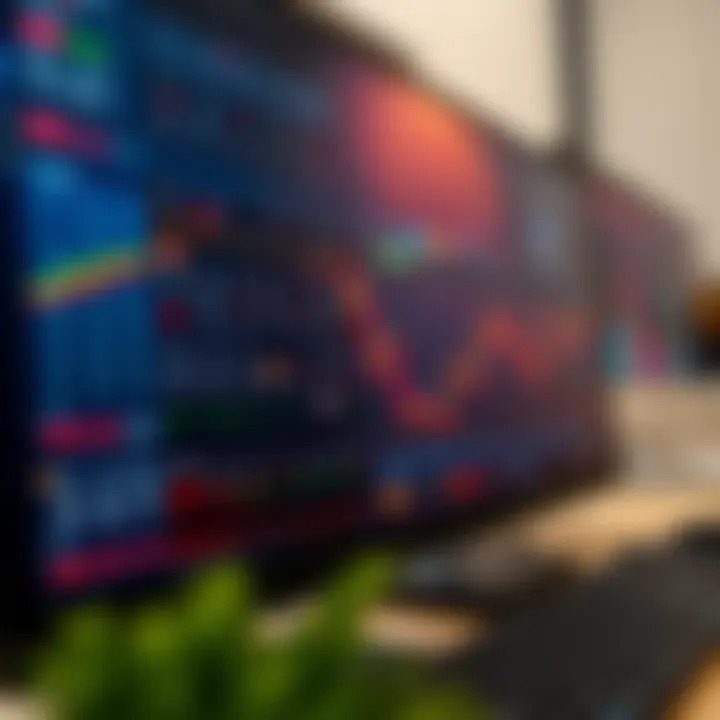 Digital economic calendar alongside automated forex trading software on a computer screen