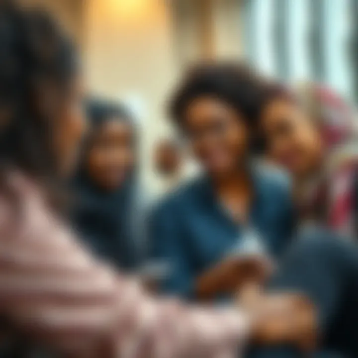 Community of traders exchanging insights on social media platforms, showcasing collaboration in binary options trading