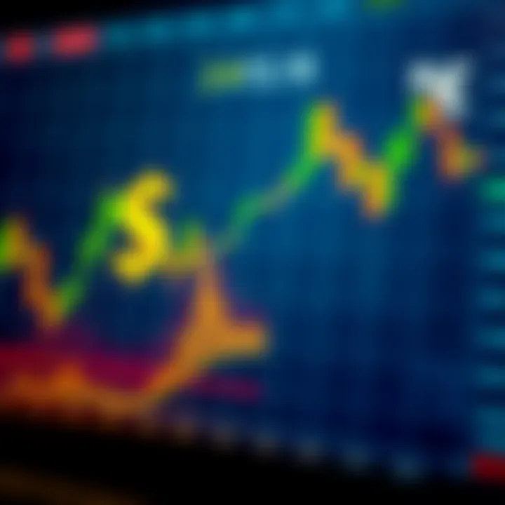 Graph showing currency exchange rate fluctuations with Nigerian Naira symbol