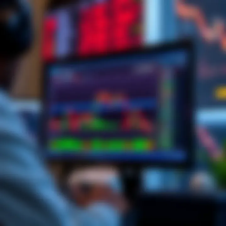 Illustration of a computer screen showing forex trading platform interface optimized for Nigerian traders