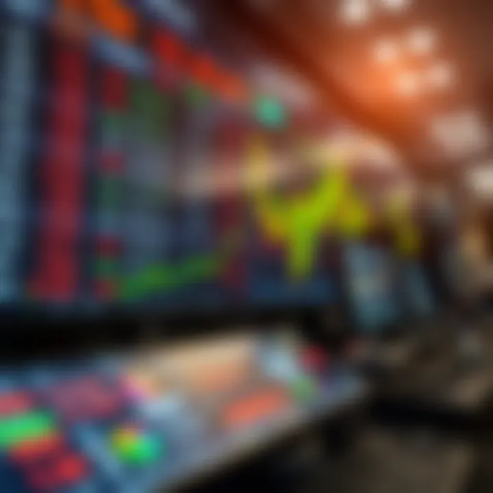 Modern electronic trading platform showing global currency prices and market data