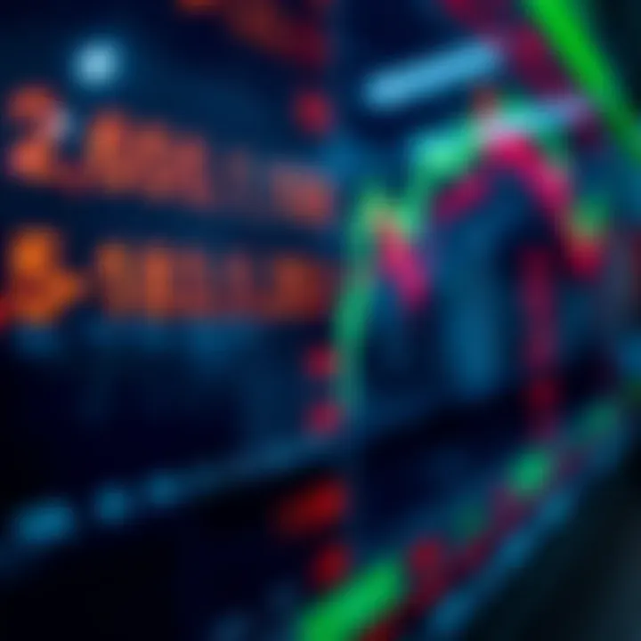 Currency exchange rates fluctuating on a digital screen representing forex market activity in Nigeria