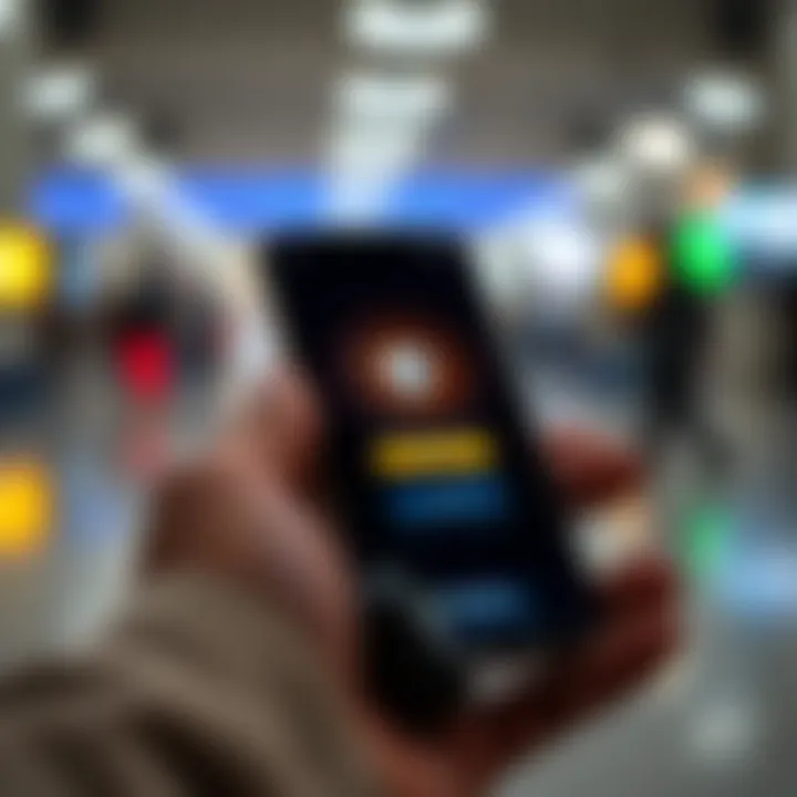 Secure login screen on a smartphone emphasizing security features for cryptocurrency trading in Nigeria