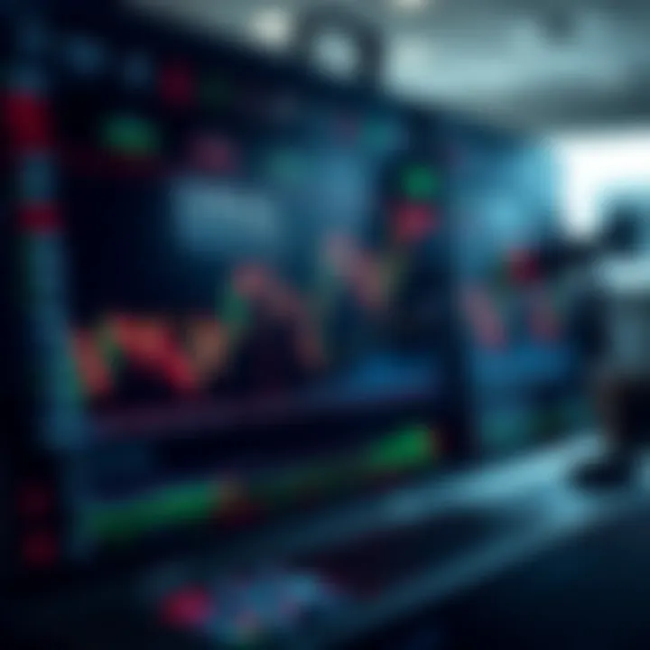 Dashboard with charts and indicators representing automated crypto trading strategies