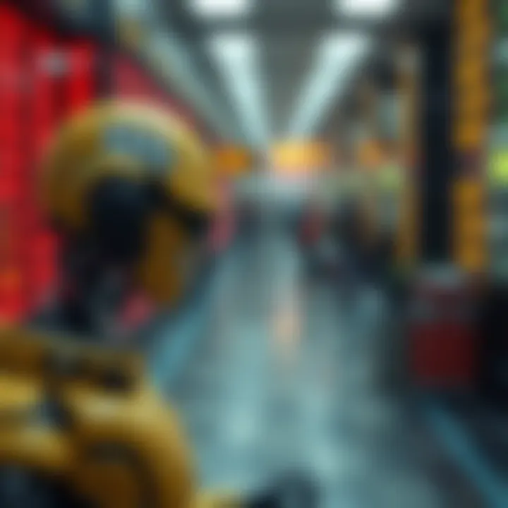 Diagram illustrating the automated decision-making of a binary options trading bot using preset algorithms