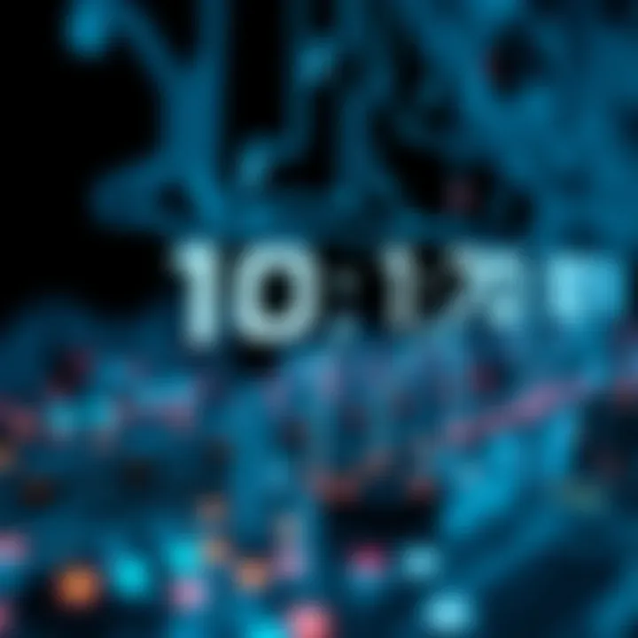 Diagram illustrating binary digits represented as sequences of zeros and ones with electronic circuits