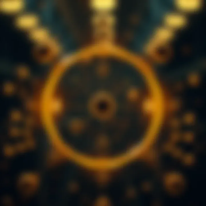 Diagram illustrating the fusion of two atomic nuclei producing a heavier nucleus and energy release