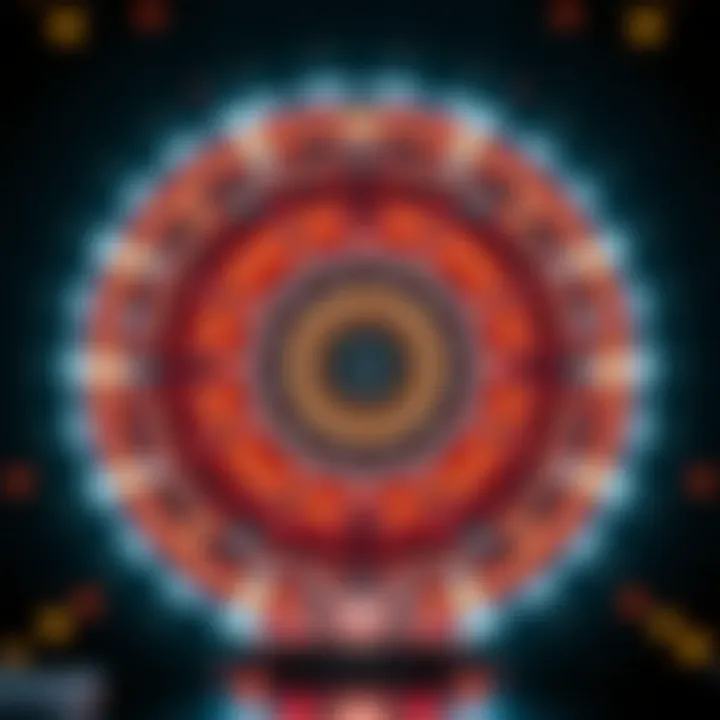 Conceptual representation of fusion technology with plasma containment in a futuristic reactor