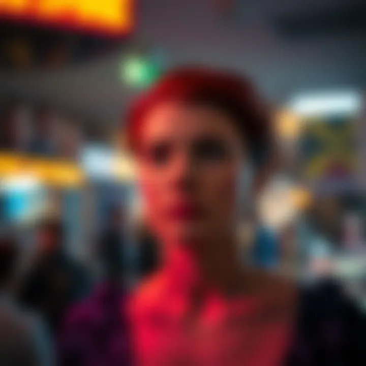 Illustration showing a spectrum of gender identities beyond the binary framework with vibrant colors