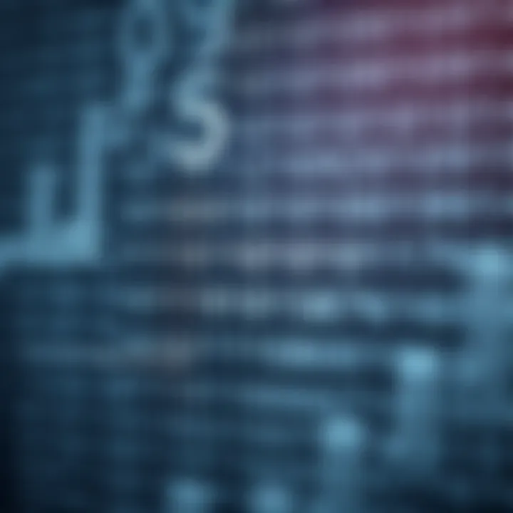 Diagram illustrating binary digits and their role in data encoding