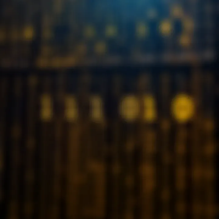 Conceptual illustration of binary arithmetic and logic gates with digital symbols