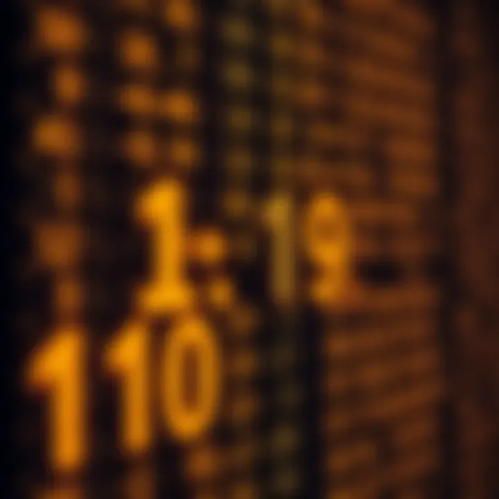 Visualization of binary operations demonstrating addition and conversion to decimal