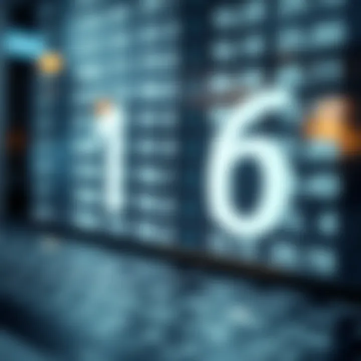 Illustration showing conversion between binary and decimal number systems