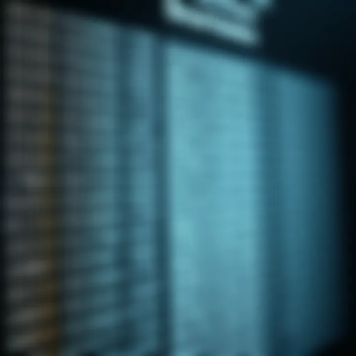 Chart showing decimal numbers alongside their binary representations