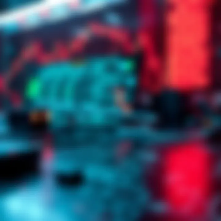 Conceptual illustration showing the role of binary operations in programming and digital circuits with code and logic gates