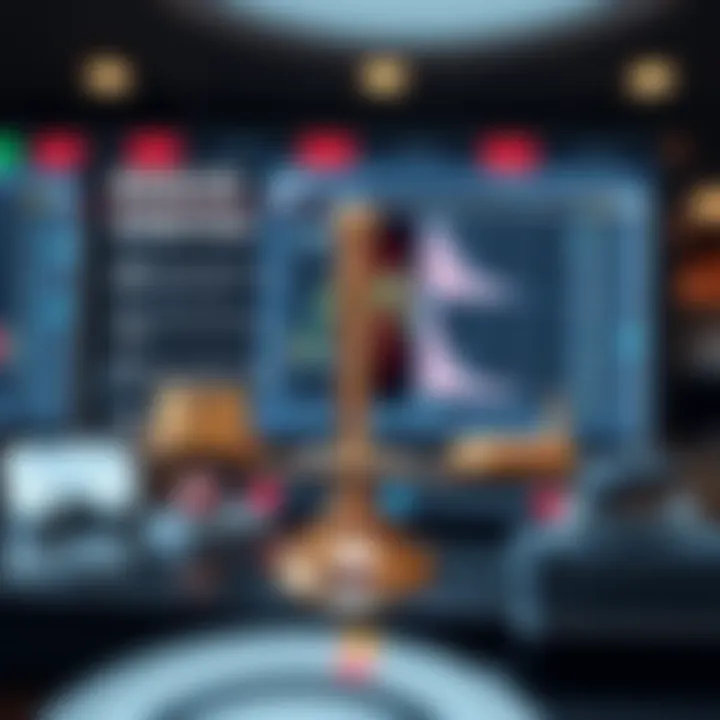 Conceptual graphic showing benefits and risks of using binary option robots in trading