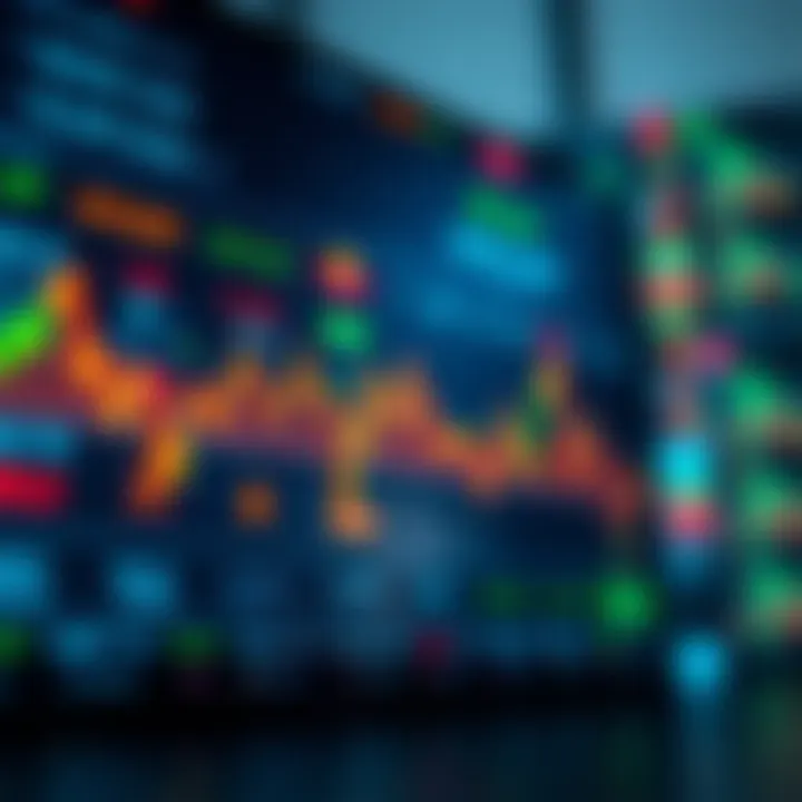 Digital interface displaying various financial assets available for binary trading