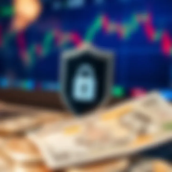 Conceptual illustration of secure online trading with regulatory shield and Nigerian currency symbol