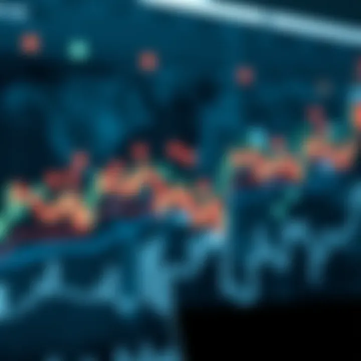 Illustration of global financial market connections with currency symbols and arrows