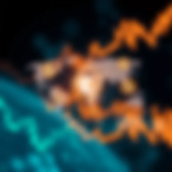 Diagram illustrating the global foreign exchange market with currency symbols interconnected