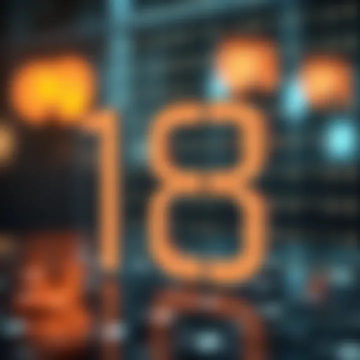 Illustration of converting decimal ten to binary format with place value explanation