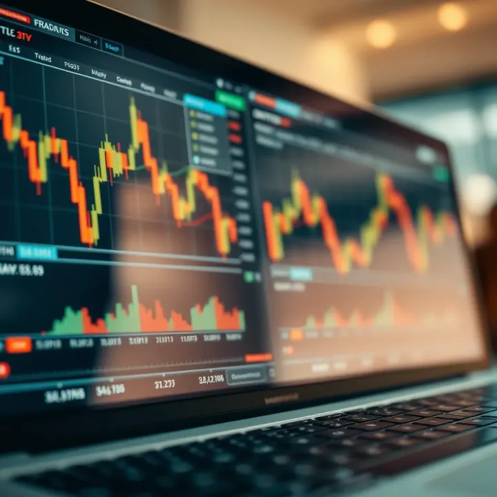 Chart displaying forex market trends and investment growth potential