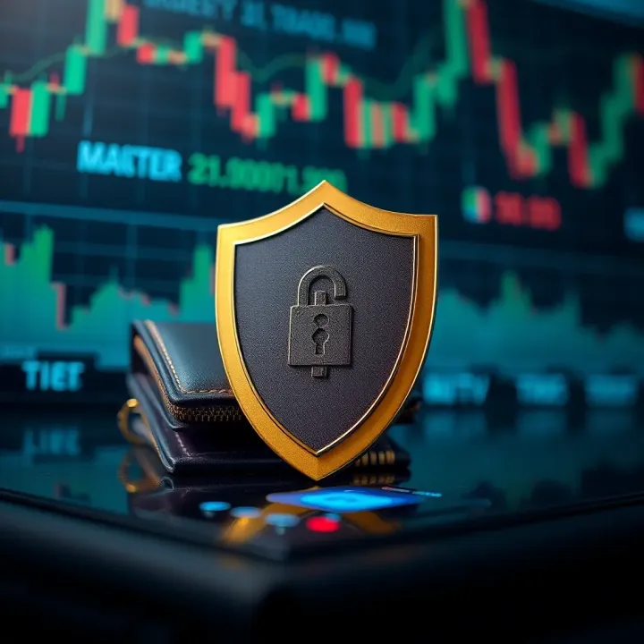 Security Measures for Crypto Trading in Nigeria Secure digital wallet and shield symbolizing safety in Nigerian crypto trading platforms