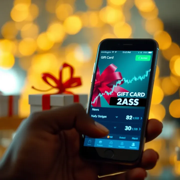 Mobile phone displaying popular gift card trading apps in Nigeria