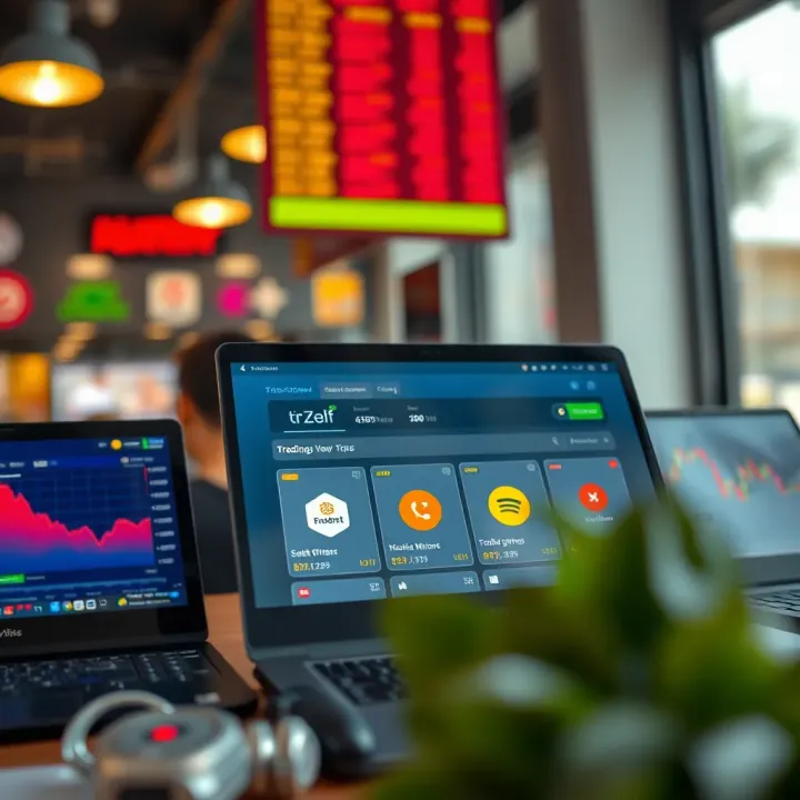 Visual overview of popular trading platforms available in Nigeria with icons and feature highlights