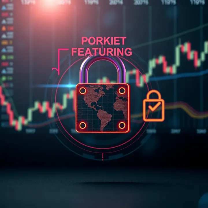 Security Features in Forex Trading Applications Secure digital padlock icon representing protection and encryption in mobile trading platforms