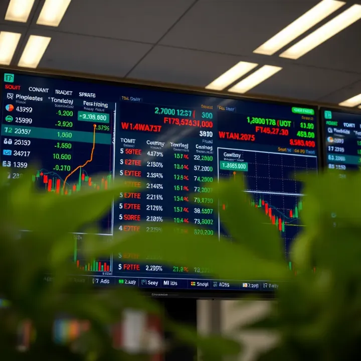 Screen displaying various forex currency pairs and trading tools
