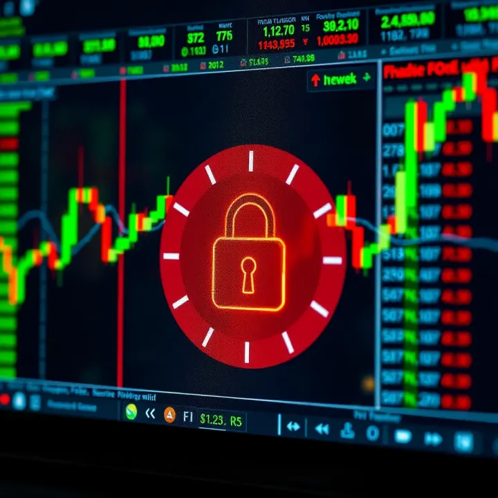 Secure online forex trading environment with lock symbol and Nigerian naira currency signs
