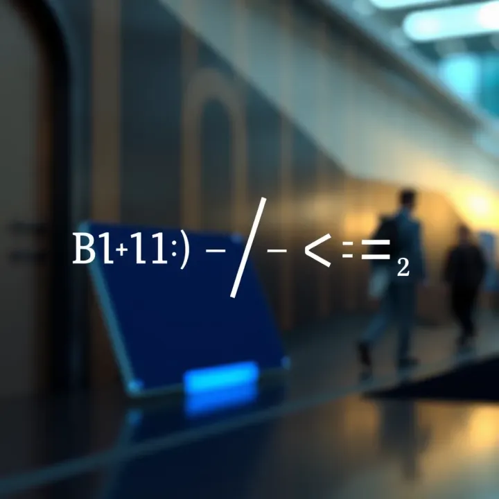 Conceptual representation of binary operation properties such as associativity and commutativity with abstract symbols