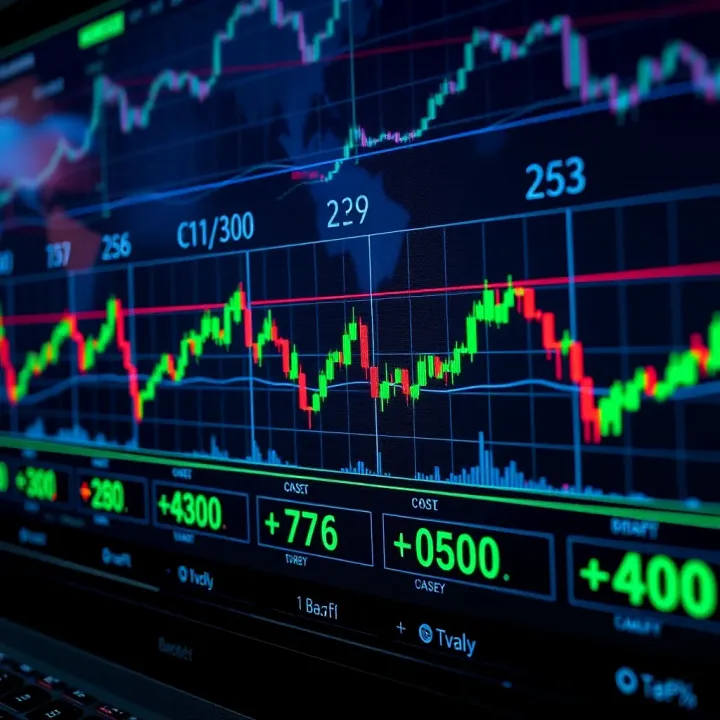 Cryptocurrency price charts showing differences across multiple trading platforms