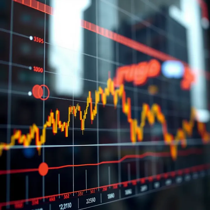 Graph showing currency volatility during overlapping forex market hours